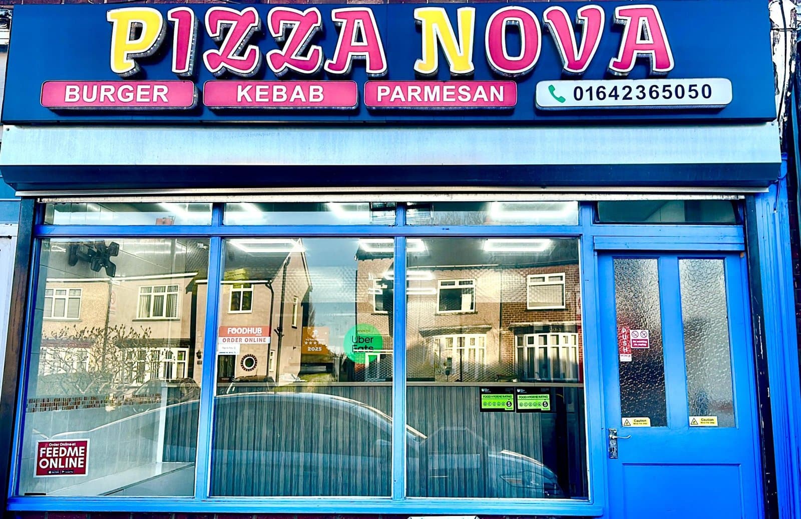 Pizza Nova Billingham shopfront on 71 Station Road